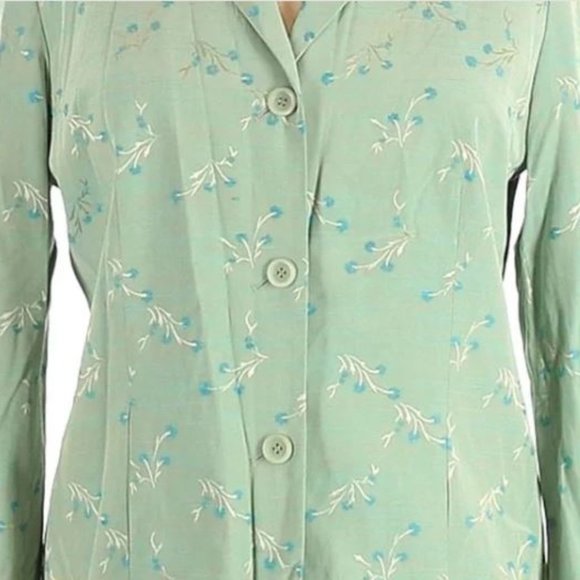 NWT Norton McNaughton Women's Embroidered Lined Dressy Blazer Jacket Size 14 - Picture 3 of 16